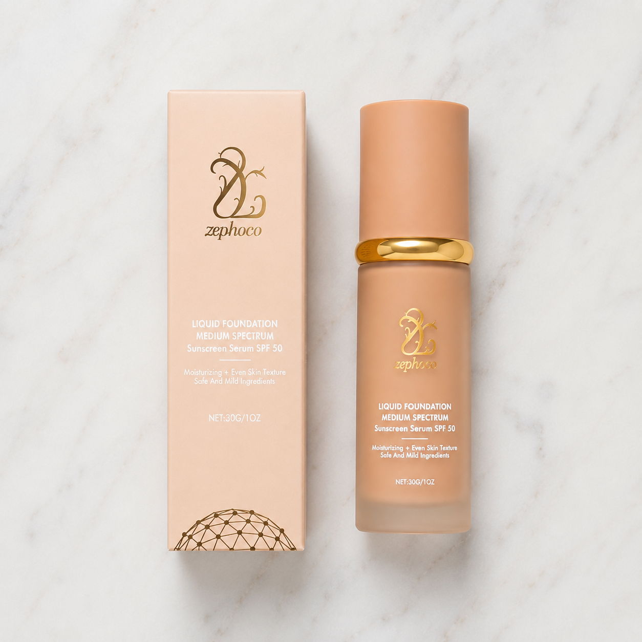 Base de Maquillaje con Crema Solar 4 en 1
